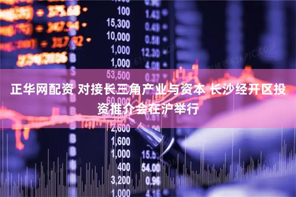 正华网配资 对接长三角产业与资本 长沙经开区投资推介会在沪举行